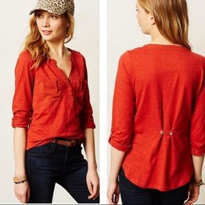 Anthropologie Postmark Selby Henley in Forest